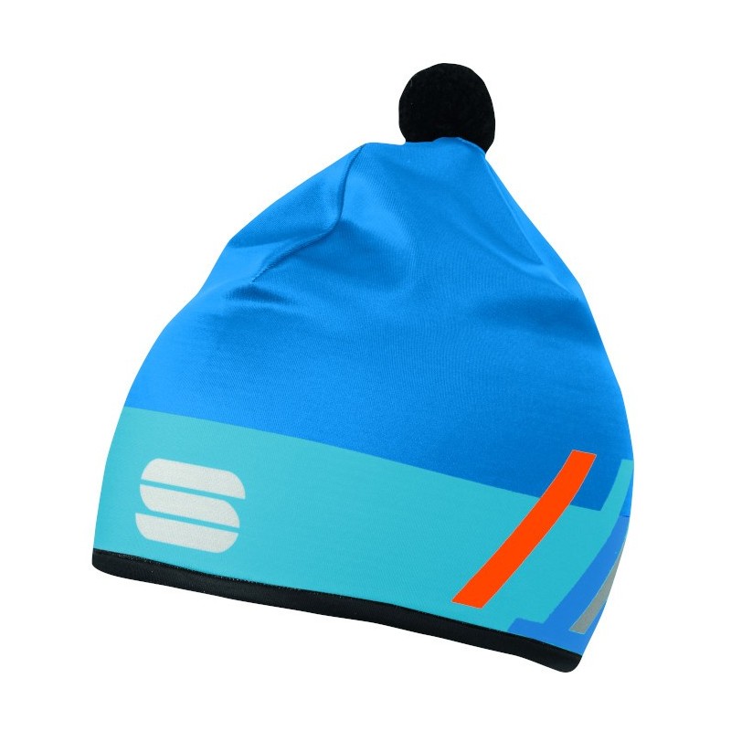 лыжная шапочка Sportful Squadra 3 Race Hat сине-голубая лыжная шапочка Sportful Squadra 3 Race Hat сине-голубая